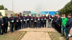 مراسم درختکاری در شرکت فولاد اکسین خوزستان برگزار شد/ حفظ محیط زیست شرط رونق تولید