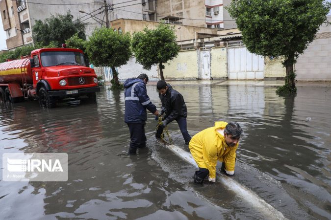 خسارت آبگرفتگی در ماهشهر در هیات دولت بررسی می‌شود