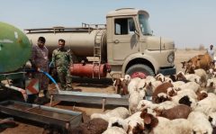 توزیع یک میلیون و ۸۰۰ هزار لیتر آب شرب در روستاهای بستان توسط ارتش