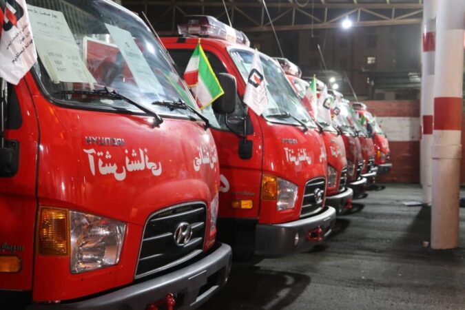 ۱۰ خودروی اطفای حریق برای آتش نشانی اهواز تامین شد