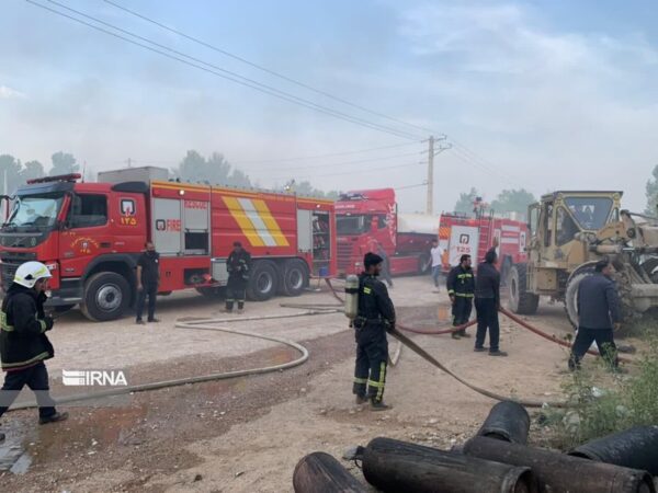 آتش سوزی در خط انتقال پالایشگاه گاز بیدبلند خلیج فارس یک فوتی برجا گذاشت