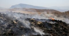 وقوع آتش‌سوزی‌های مکرر در سایت‌های دفن و تخلیه زباله اهواز