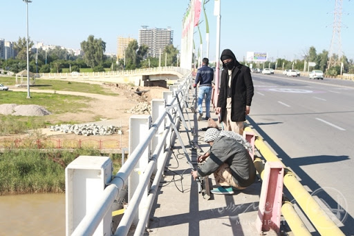 عملیات نور پردازی پل شهید دقایقی (پل سوم) اهواز آغاز شد