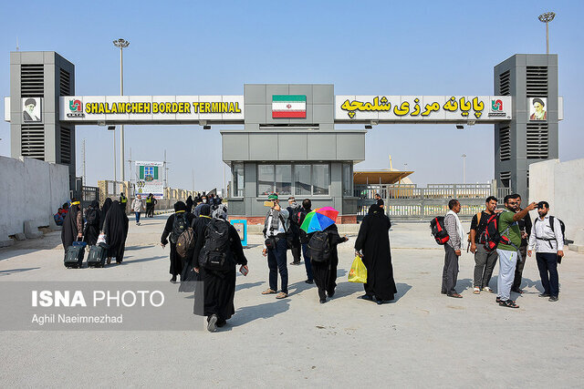 مرز شلمچه از سوی ایران و عراق بسته است