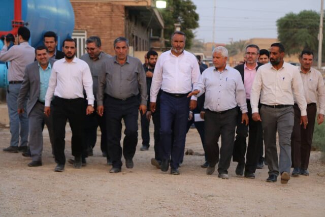 بازدید رییس کمیسیون عمران از پروژه‌های آب و فاضلاب خوزستان
