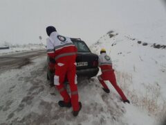 آماده‌باش و هشدار هلال احمر برای وزش باد شدید و بارش برف و باران در ۵ استان