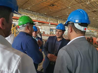 بازدید مدیرکل صنعت، معدن و تجارت خوزستان از شرکت لوله سازی اهواز